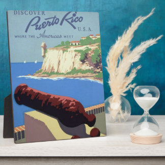 Placa Expositora Visita la Fortaleza de El Morro, Puerto Rico, Viej