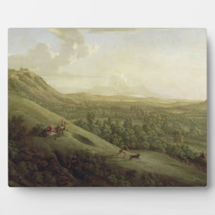 Placa Expositora Vista de Boxhill, Surrey, con Dorking in the Dis