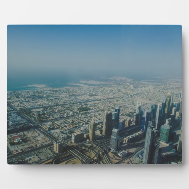 Placa Expositora Vista de Burj Khalifa, Dubai (Frente)