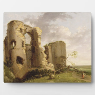 Placa Expositora Vista de la Puerta Oeste del Castillo de Pevensey,