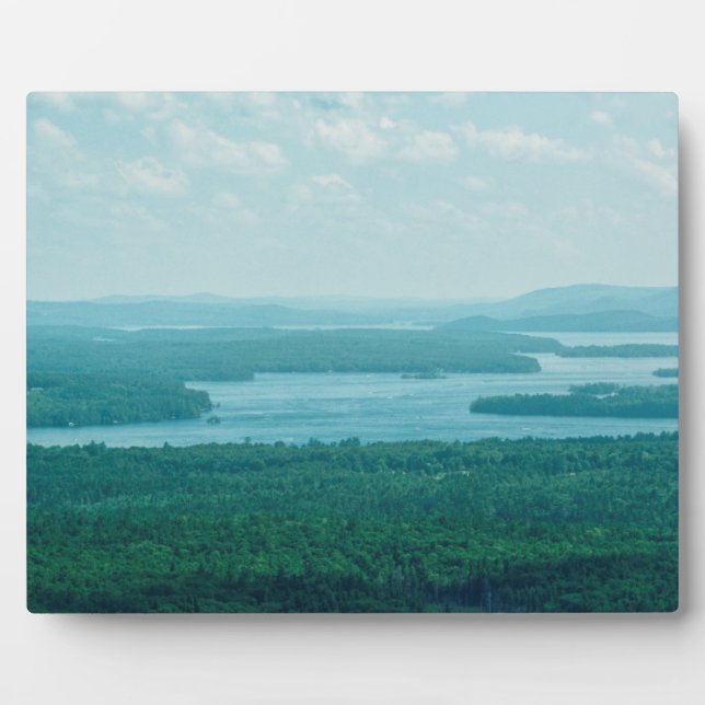 Placa Expositora Vista de Lago y Montaña (Frente)