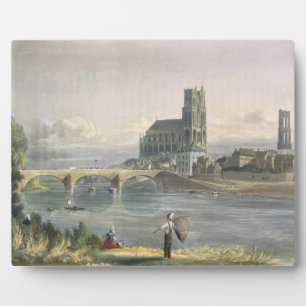 Placa Expositora Vista de Mantes, de 'Views on the Seine' (Vistas a