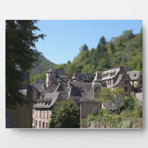 Placa Expositora Vista del pueblo medieval (foto)