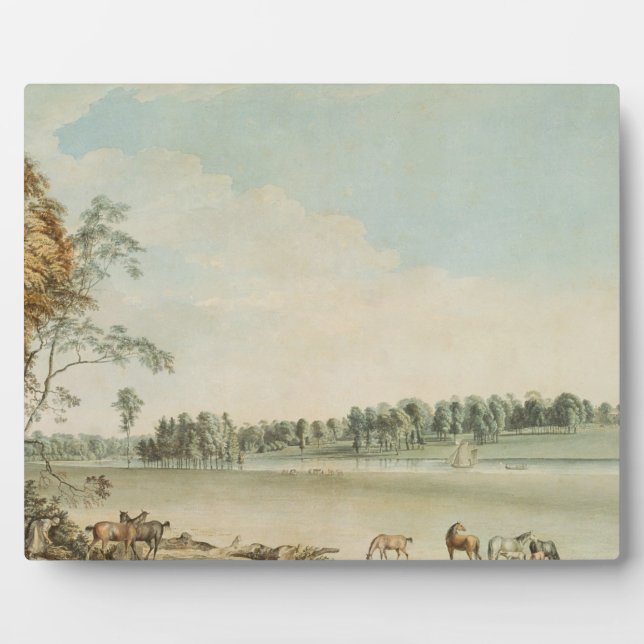 Placa Expositora Vista noroeste de Wakefield Lodge en Whittlebury (Frente)