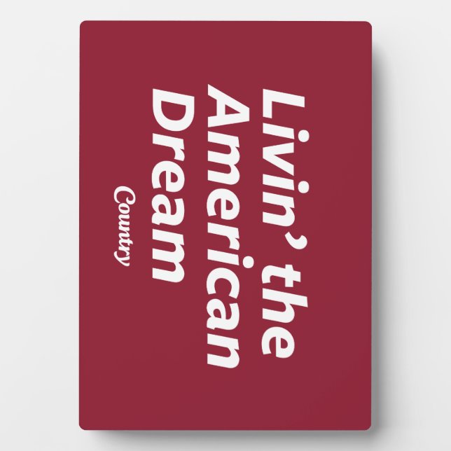 Placa Expositora Viviendo el sueño americano (Frente)