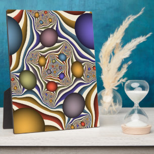 Placa Expositora Volando hacia arriba, colorido y moderno abstracto