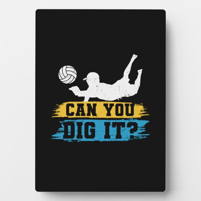 Placa Expositora Voleibol | Puedes Escarbar (Frente)
