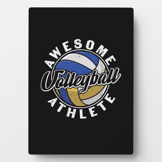 Placa Expositora Voleibol | Voleibol asombroso (Frente)