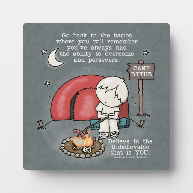 Placa Expositora Volver a lo básico (Frente)