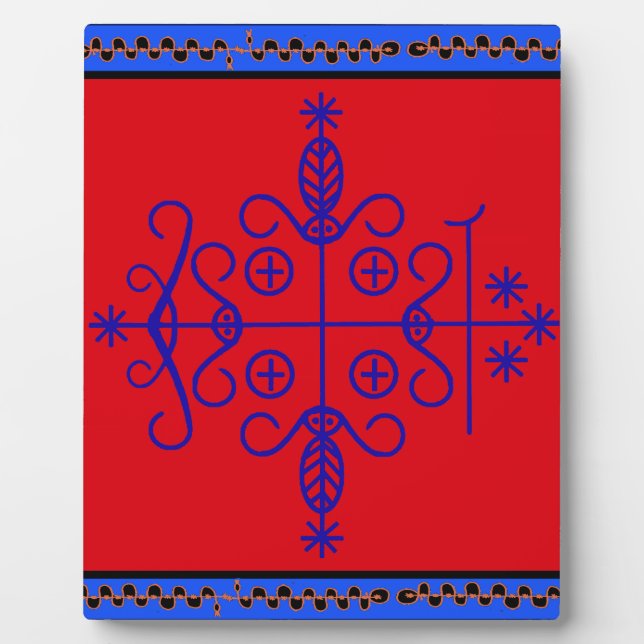 Placa Expositora VooDoo Veve Magik - Papa Legba (Frente)