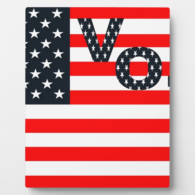 Placa Expositora Voto De Eeuu (Frente)