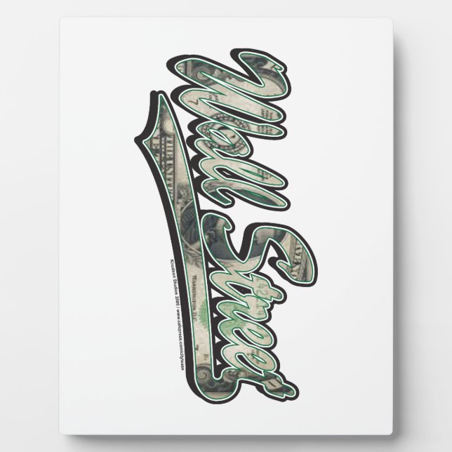 Placa Expositora Wall Street - Ley de 1000 dólares (Frente)