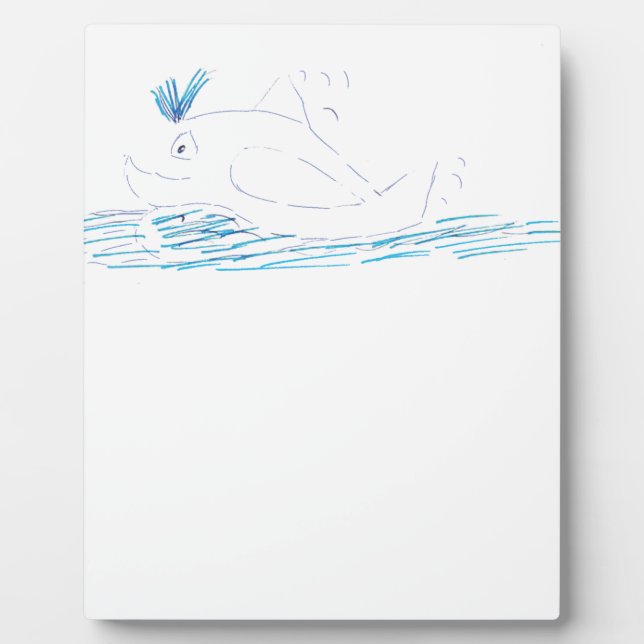 Placa Expositora Wally Whale Photo Plaque (Frente)