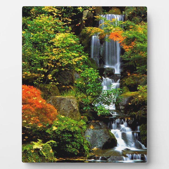 Placa Expositora Waterfall Japanese Garden Portland (Frente)