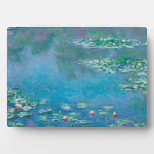 Placa Expositora Waterlilies por la pintura Bella Artes de Claude M