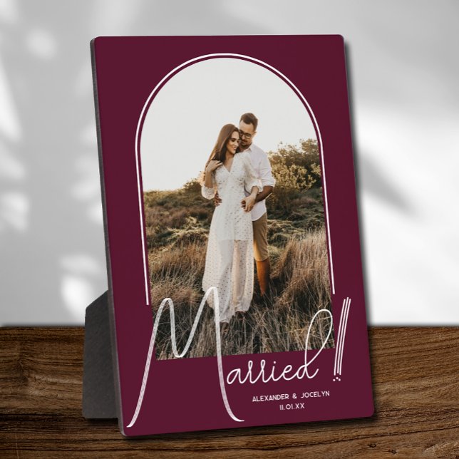 Placa Expositora Wedding Arch Photo Burgundy (Subido por el creador)