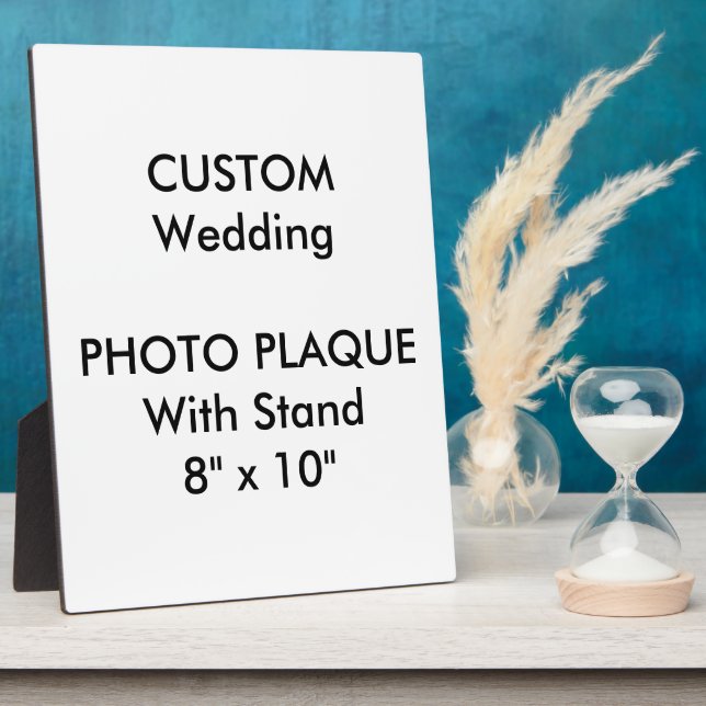 Placa Expositora Wedding Custom Photo Plaque 8" x 10" (Lado)