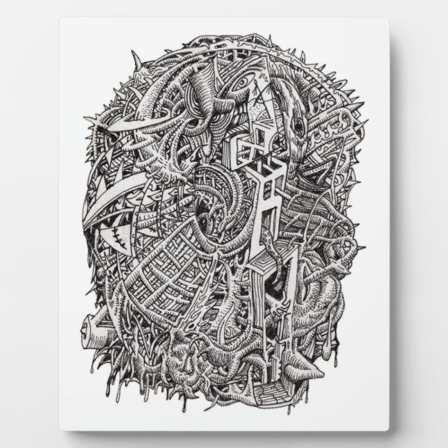 Placa Expositora Weirdhead por Brian Benson (Frente)