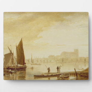 Placa Expositora Westminster Bridge and Abbey, 1813 (petróleo a bor