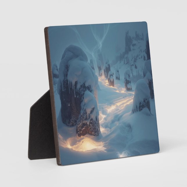 Placa Expositora Where Light Wanders in Winter (Anverso)