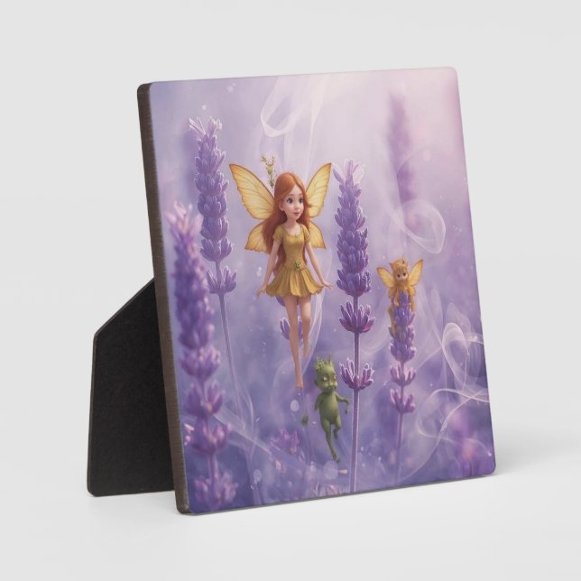 Placa Expositora Whimsy Among the Purple Blooms (Anverso)