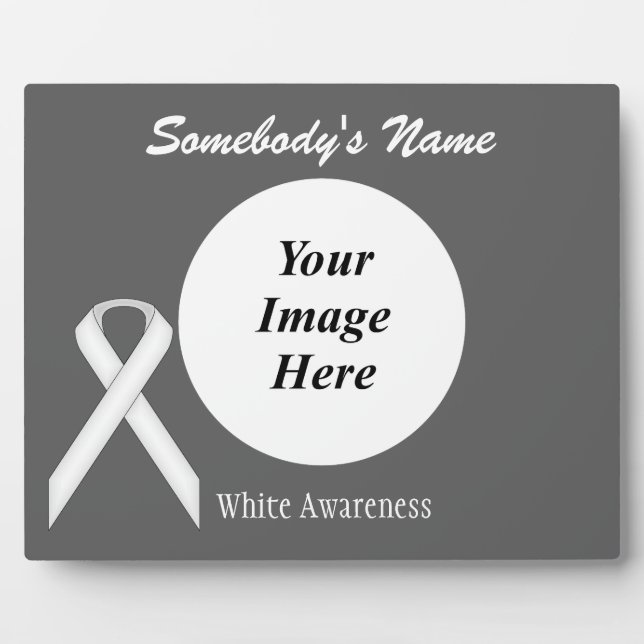 Placa Expositora White Standard Ribbon Template by Kenneth Yoncich (Frente)