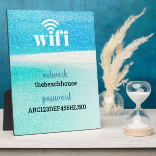 Placa Expositora Wifi Information *Modern Hospitality* Beach