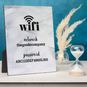 Placa Expositora Wifi Information *Modern Hospitality* Paint Plaque