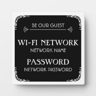 Placa Expositora Wifi Password