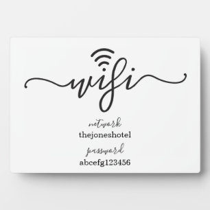 Placa Expositora Wifi Password Sign Simply Right