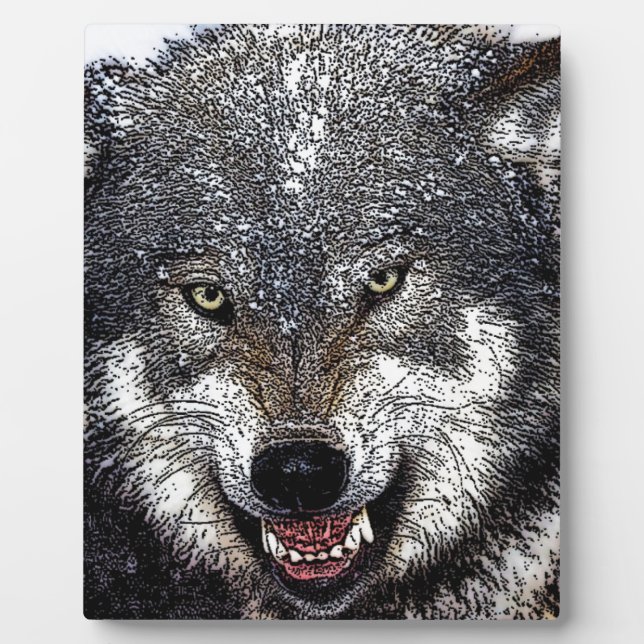 Placa Expositora Wild Wolf (Frente)
