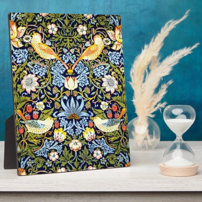 Placa Expositora William Morris, ladrón de fresas, (Lado)