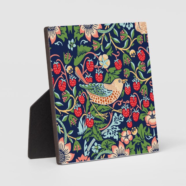 Placa Expositora William Morris Strawberry Thief (Anverso)