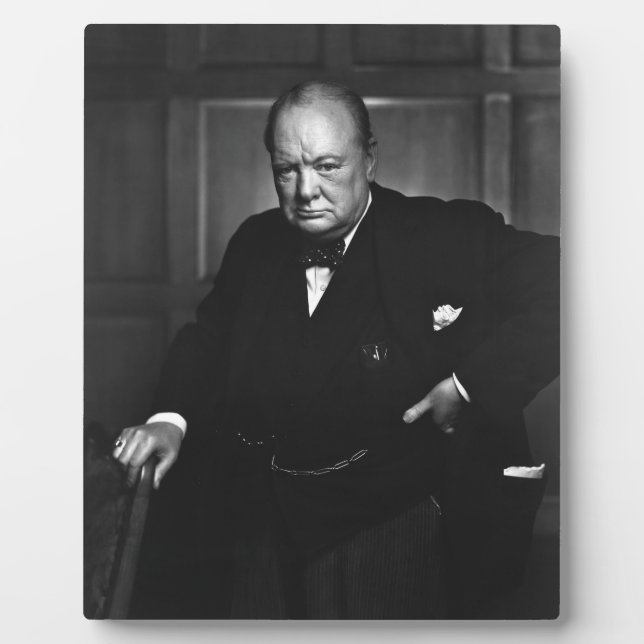 Placa Expositora Winston Churchill (Frente)