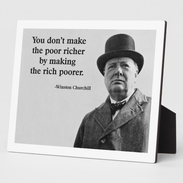 Placa Expositora Winston Churchill (Lado)