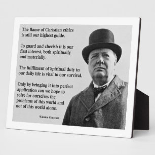 Placa Expositora Winston Churchill Christian