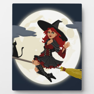 Placa Expositora witch witchcraft broomstick broom