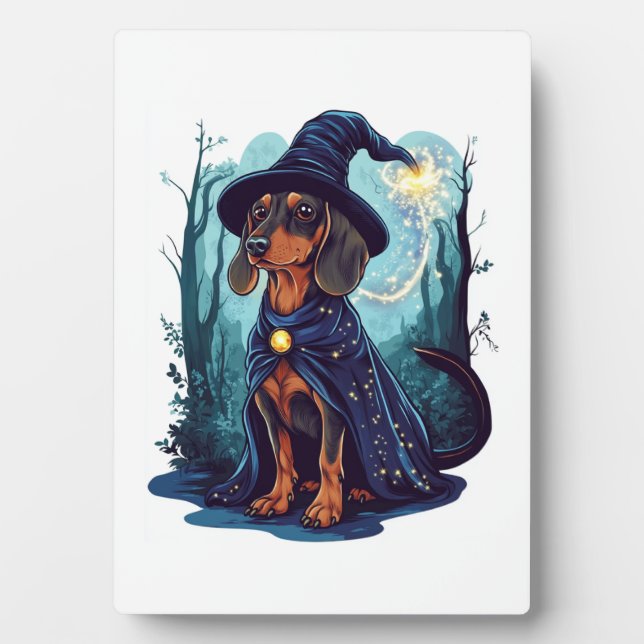 Placa Expositora Wizard Wiener � Magical Dachshund (Frente)