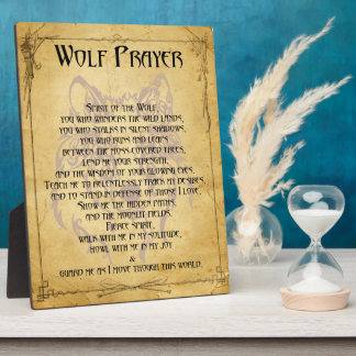 Placa Expositora Wolf Prayer