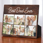 Placa Expositora Wood 6 Photo Collage Best Dad Ever Custom Modern<br><div class="desc">Celebrate the world’s best dad with this custom wood photo collage plaque featuring six of your favorite memories. Designed in a clean, modern style with “Best Dad Ever” front and center, this personalized plaque makes a meaningful gift for Father’s Day, birthdays, or just because. Printed on high-quality wood with a...</div>