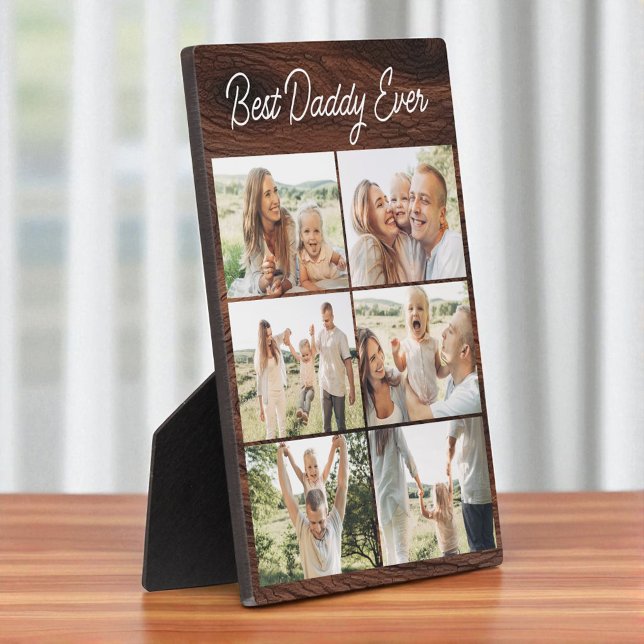 Placa Expositora Wood Father's Day Best Daddy Ever 6 Photo Collage (Subido por el creador)