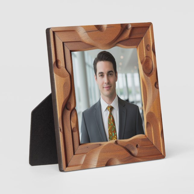 Placa Expositora wood frame  (Anverso)