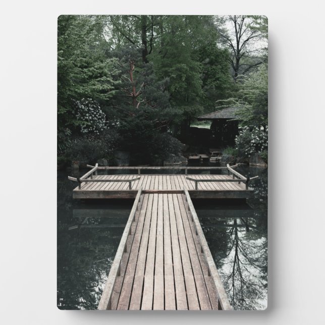 Placa Expositora Wooden Pier framed by red Lanterns (Frente)