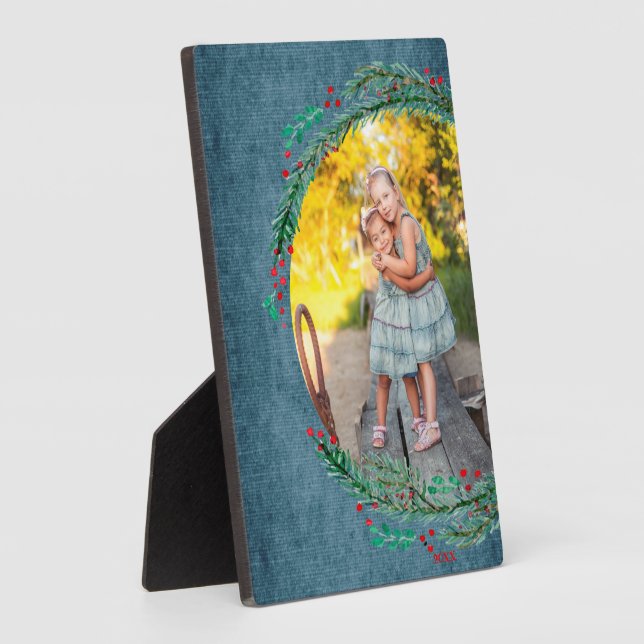 Placa Expositora Wreath Tabletop Easel Photo (Lado)