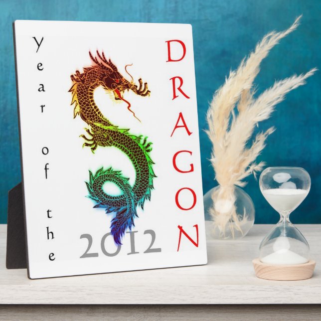 Placa Expositora Year of the Dragon 2012 Plaque (Lado)
