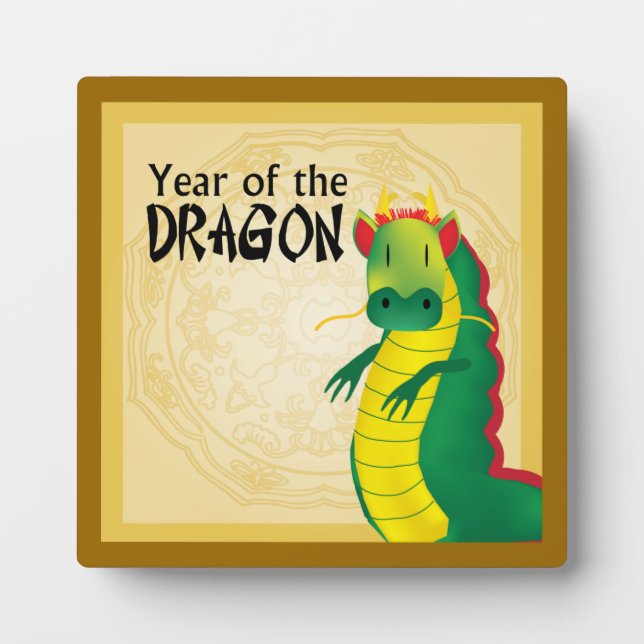 Placa Expositora Year of the Dragon Plaque (Frente)
