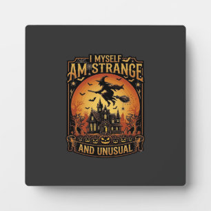 Placa Expositora Yo Mismo Soy Bruja De Halloween Extraña Inusual Em