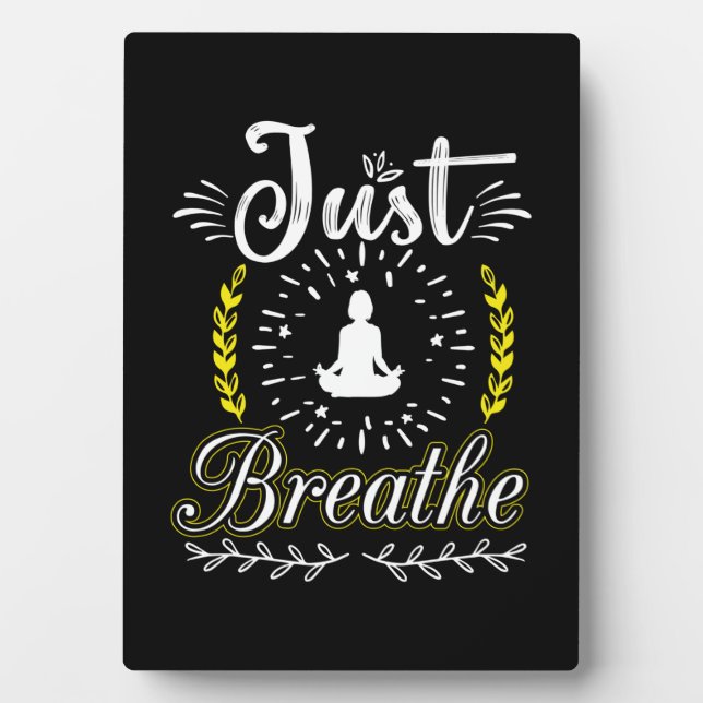 Placa Expositora Yoga Lover | Respirar (Frente)