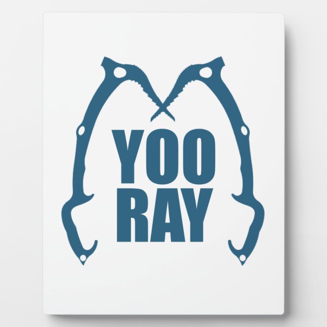 Placa Expositora Yoo Ray (Ouray) Escalada de hielo (Frente)