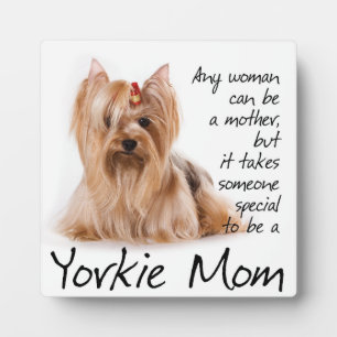 Placa Expositora Yorkie Mom Plaque